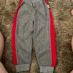 Gray jogging pants